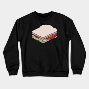 Unexploded Sandwich Diagram Crewneck Sweatshirt